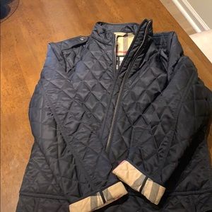 Navy Burberry Brit jacket